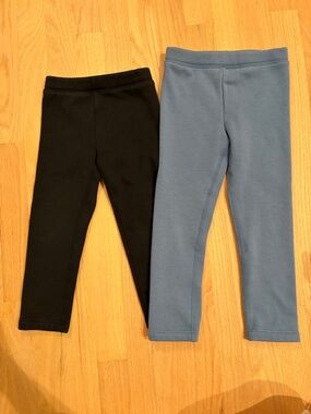 Primary Kids Sweatpants Duo - Black and Slate Blue